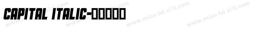 capital italic字体转换